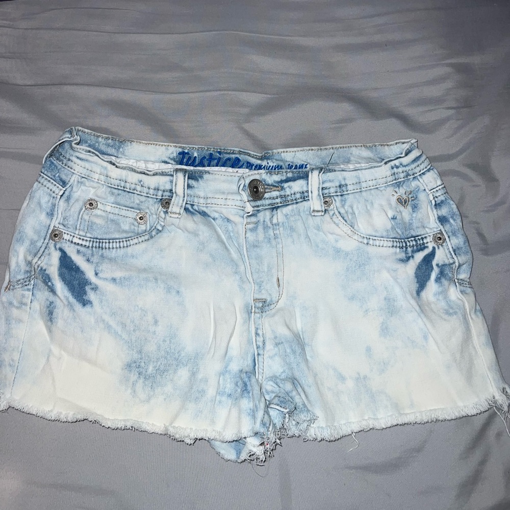 justice premium jean shorts